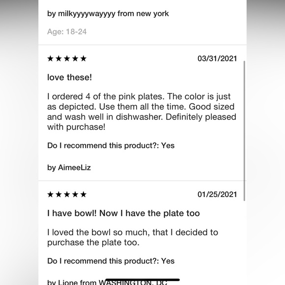 NWT 2  pink bamboo dinner plates pink - Picture 4 of 5